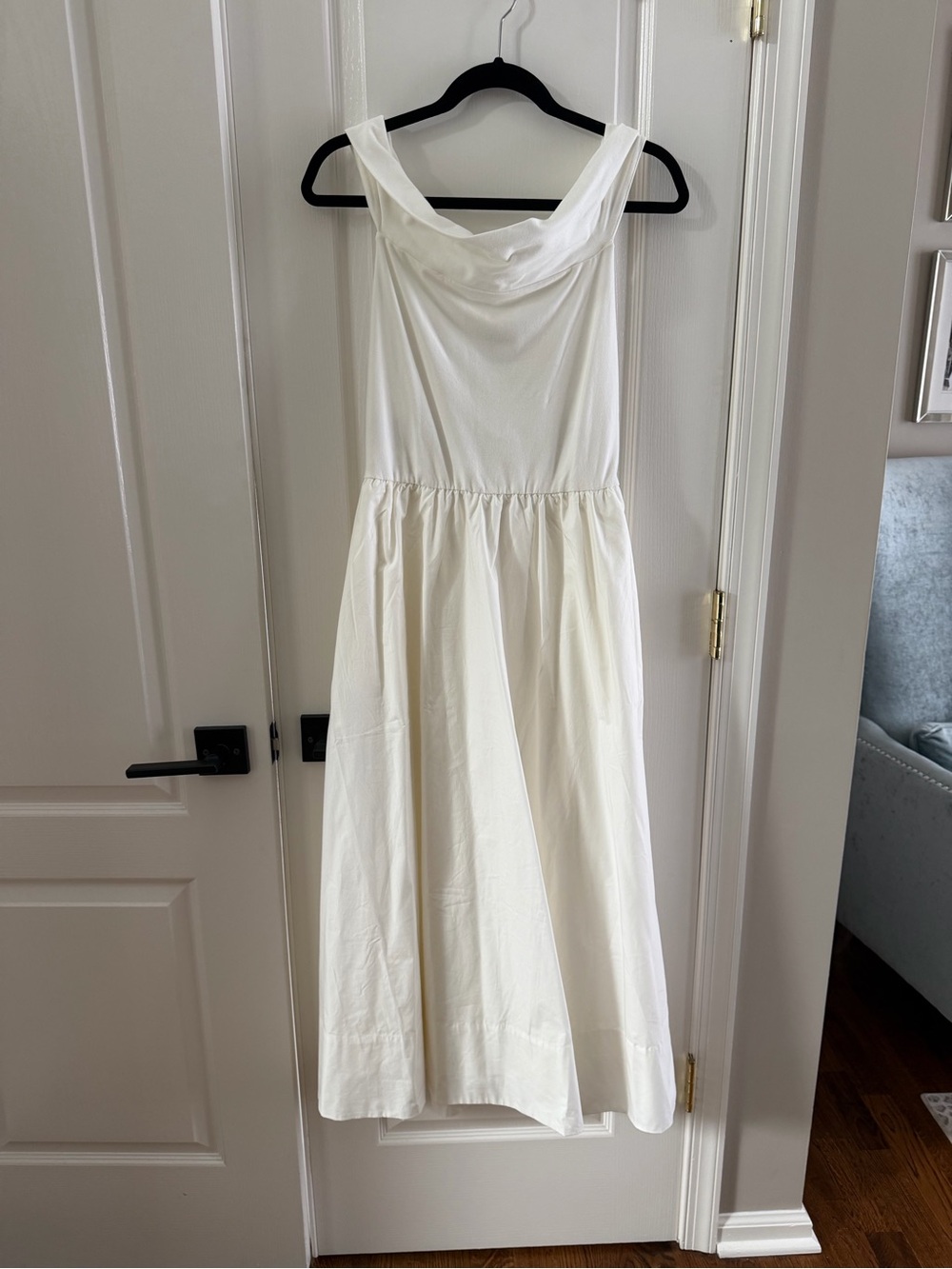 GAP Cream Off the Shoulder Maxi Dress